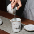 Heat Resistant White Porcelain and Painted Chinese Teaware